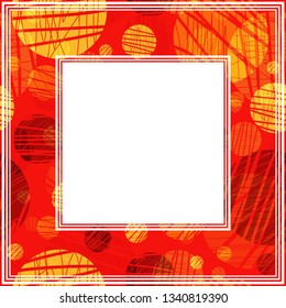 Abstract seamless pattern with grunge circles. Flat vector Illustration. Design element for poster, photo frame or home decor.