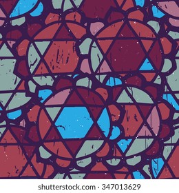 Abstract seamless pattern with grunge effect