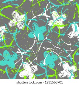 Abstract seamless pattern pattern. Grunge repeat backdrop for sport textile, clothes, wrapping paper. 