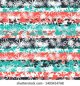 Abstract seamless pattern with grunge stripes