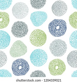 Abstract seamless pattern with hand drawn textures.
