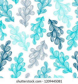 Abstract seamless pattern with hand drawn textures. Vector background.