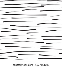 Abstract seamless pattern with hand drawn brush lines on white background. Simple abstract pattern background for interrior, textile design, paper craft. Hand drawn minimalist lined seamless