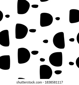 Resumen de un patrón sin fisuras con formas dibujadas a mano en el vector. El fondo del doodle de los pechos divertidos. Textil, decoración de blogs, pancarta, afiche, papel de envoltura.