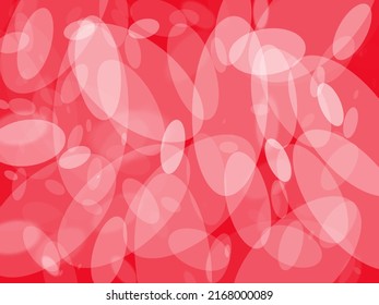 Resumen de un patrón sin fisuras con el óvalo blanco dibujado a mano sobre el fondo rojo