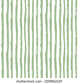 Resumen de un patrón sin fisuras con rayas verdes dibujadas a mano, fondo vectorial