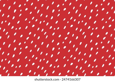 Abstract Seamless pattern. Abstract Hand drawn doodle sketch seeds on red background. Seamless strokes texture. Vector illustration. Repeated background for wallpaper, wrapping, packing, textile