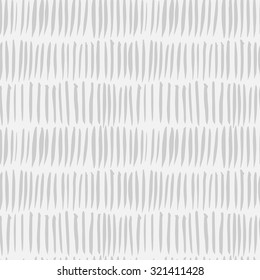 Abstract seamless pattern with hand drawn ink lines. Simple textured background. Vector ornament