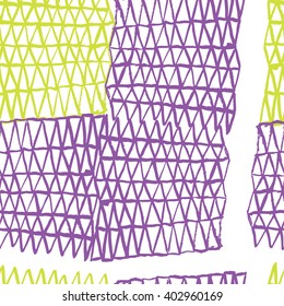 Abstract seamless pattern. Hand drawn background, cover.