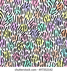 Abstract seamless pattern with hand drawn textures.