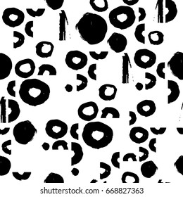 Abstract seamless pattern with hand drawn textures.