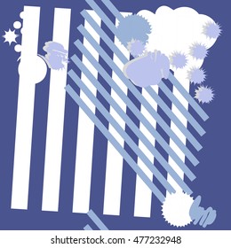 Abstract seamless  pattern. Hand made.