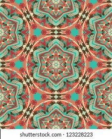 Abstract seamless pattern. Hand-drawn and artistic