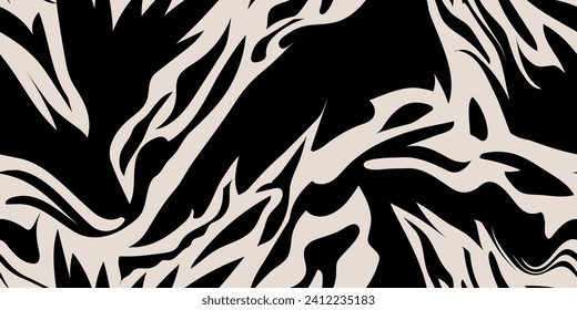 Abstract seamless pattern. Hand-drawn wildlife skin shape textures. Repeatable vibrant boho prints. Vector illustration