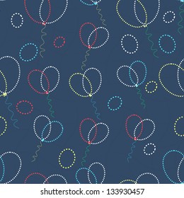 Abstract seamless pattern for Happy Birthday.