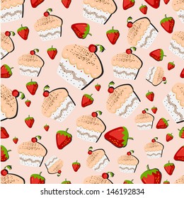 Abstract seamless pattern for Happy Birthday. 