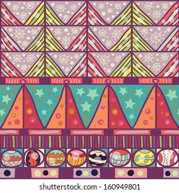 abstract seamless pattern happy Christmas