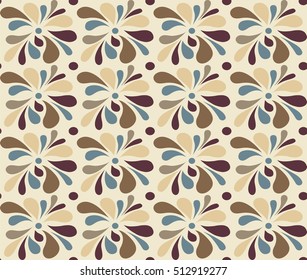 Abstract seamless pattern in harmonious colors