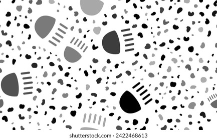 Resumen de un patrón sin fisuras con los símbolos de los faros. Fondo creativo de leopardo. Ilustración del vector sobre fondo blanco
