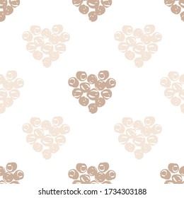 Resumen de un patrón impecable con corazones, elemento de diseño. Puede utilizarse para invitaciones, tarjetas de felicitación, reserva de chatarra, impresión, envoltura de regalo, fabricación, cubierta de planificador