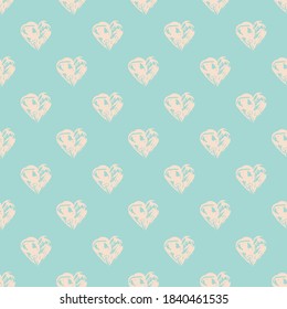 Abstract seamless pattern with hearts, design element. Tribal pattern for invitations, cards, print, gift wrap, manufacturing, textile, fabric, wallpapers