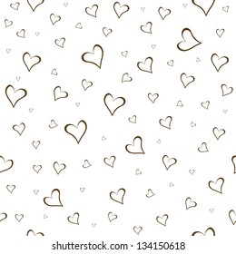 Abstract seamless pattern with hearts. EPS 10.