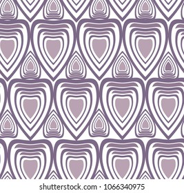 Abstract seamless pattern with hearts for Greeting Card or Poster. Vector Background for Spring or Summer Design. Colorful hearts. Vector illustration. Repetitive Pattern. Seamless pattern with hearts