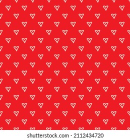 Abstract seamless pattern with hearts. Vector Valentine’s Day illustration. Design for wallpaper, banner, wrapping paper, greeting cards, fabric and romantic decorations.