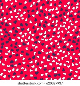abstract seamless pattern with hearts. vector