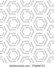 Abstract seamless pattern of hexagons. Modern technologies.