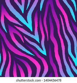 Abstract seamless pattern with holographic wavy design. Polar lights. Futuristic digital vector wallpaper. Vaporwave, cyberpunk aesthetics. 