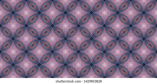 Abstract seamless pattern illustration. Background texture in geometric ornamental style