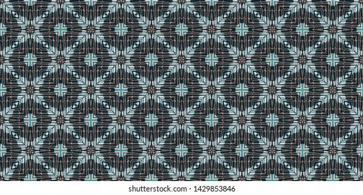 Abstract seamless pattern illustration. Background texture in geometric ornamental style