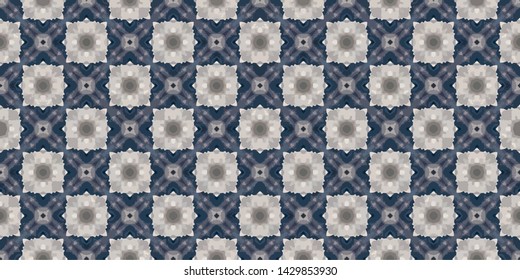 Abstract seamless pattern illustration. Background texture in geometric ornamental style