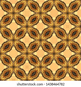 Abstract seamless pattern illustration. Background texture in geometric ornamental style