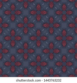 Abstract seamless pattern illustration. Background texture in geometric ornamental style