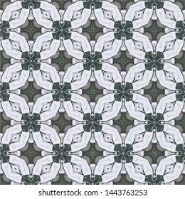 Abstract seamless pattern illustration. Background texture in geometric ornamental style