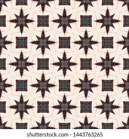 Abstract seamless pattern illustration. Background texture in geometric ornamental style