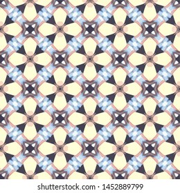 Abstract seamless pattern illustration. Background texture in geometric ornamental style