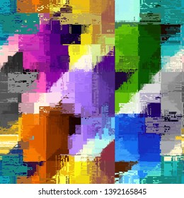 Patrón abstracto sin fisuras con la imitación de una textura sucia gruesa. Imagen vectorial.