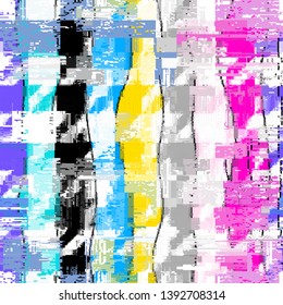 Abstract seamless pattern with imitation of a grunge dirty texture. Vector image.