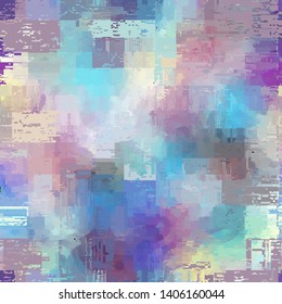 Abstract seamless pattern with imitation of a grunge dirty texture. Vector image.
