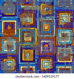 Abstract seamless pattern with imitation of a grunge dirty texture. Vector image.