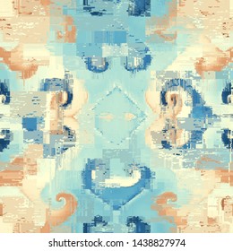 Abstract seamless pattern with imitation of a grunge dirty texture. Vector image.