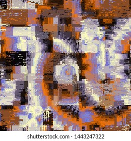 Abstract seamless pattern with imitation of a grunge dirty texture. Vector image.