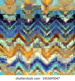Abstract seamless pattern with imitation of a grunge dirty texture. Vector image.