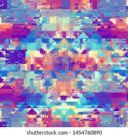 Abstract seamless pattern with imitation of a grunge dirty texture. Vector image.