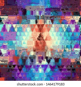 Abstraktes nahtloses Muster mit Nachahmung einer schmutzigen Textur. Vektorbild.