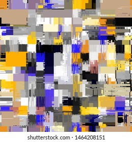 Abstract seamless pattern with imitation of a grunge dirty texture. Vector image.