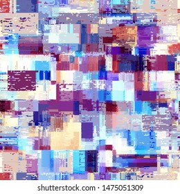 Abstract seamless pattern with imitation of a grunge dirty texture. Vector image.
